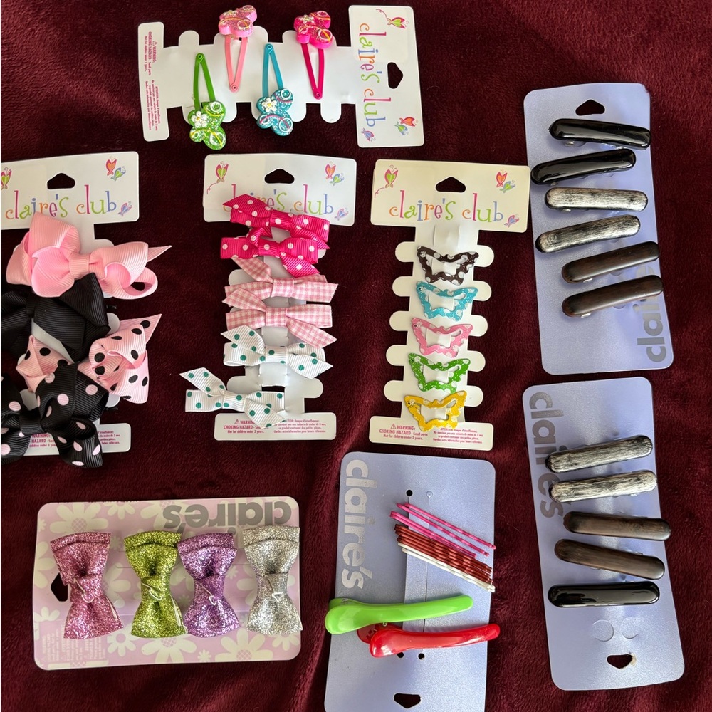 💐🌺kids Claire’s hair clips super cute 🥰